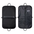 Ready to Ship #1582 2pcs Foldable Leather Handle Black Suit Cover Clothes Bags Dust Cover Garment Travel Storage Bag