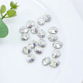 Dongzhou Crystal Glass Rhinestones Oval Shape K9 Crystal Fancy Stone Wholesale Loose Crystal Beads for Jewelry Diy Accessories