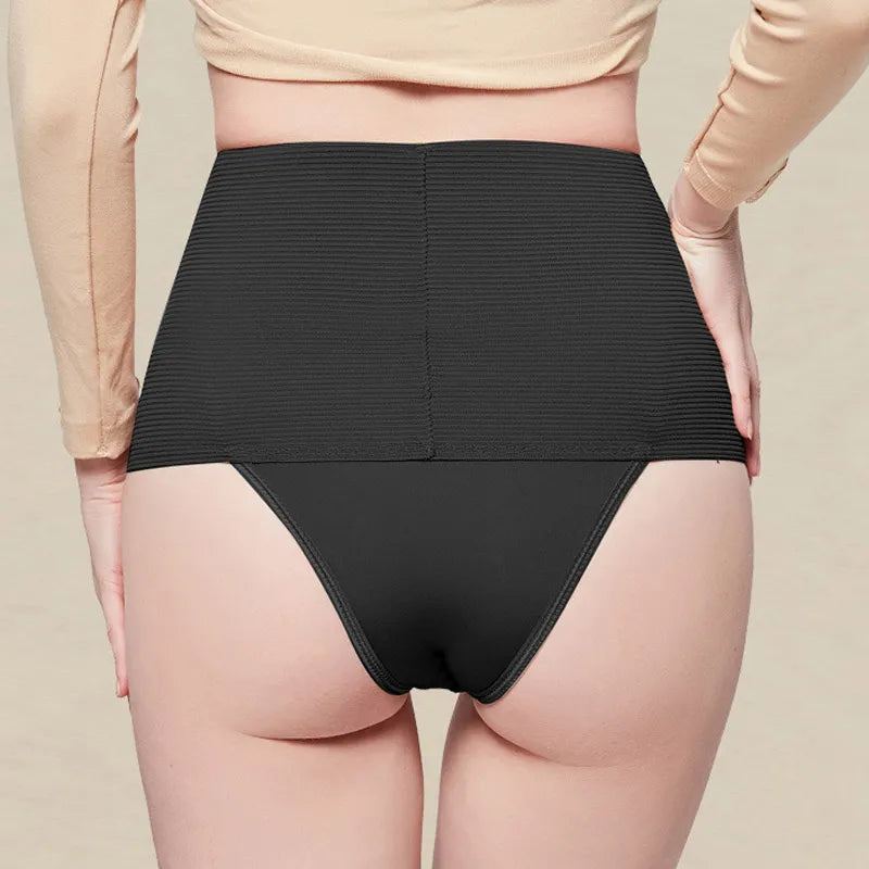 Seamless High Waist Women's Shaper Pantie Briefs Knickers Pants Tummy Control Body Shapewear High Cut Lady Underwear Plain Dyed