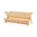 Dish Drying Rack for Kitchen Plate Bowl Foldable Storage Holders & Racks Customized Attractive and Durable Artistic Bamboo