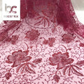 2026 Customized Popular Red Sparkly Glitter Fabric for Mesh Women Dresses
