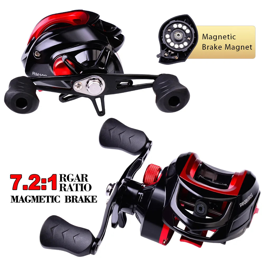 7.2:1 10 Bearings Fishing Reels Baitcasting 10KG Max Drag Camry Best Casting Reel Malaysia Fishing Wheel Carrete De Pesca