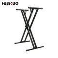 HEBIKUO Double Keyboard Stand Premium ABS+Rubber+Iron Rack for Keyboard/Electric Piano Musical Instrument Stands
