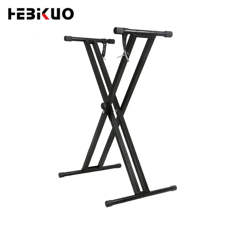 HEBIKUO Double Keyboard Stand Premium ABS+Rubber+Iron Rack for Keyboard/Electric Piano Musical Instrument Stands
