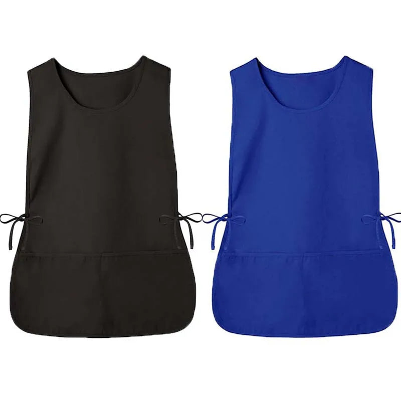 Unisex Adult Durable Eco-Friendly Work Vest Apron with Universal Cleaning Cover Sleeveless Made From Cotton for Chefs Nurses