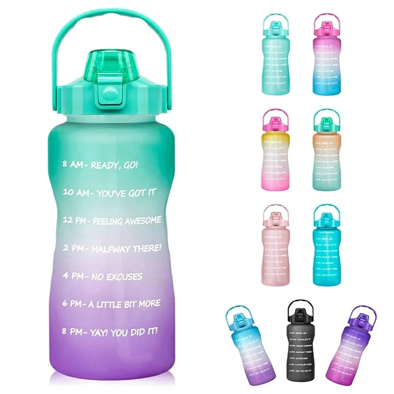 Best Selling Plastic Bottle With Handle BPA-free Plastic Sport Drinking Water Flask Plastic Food Grade Workout Flask