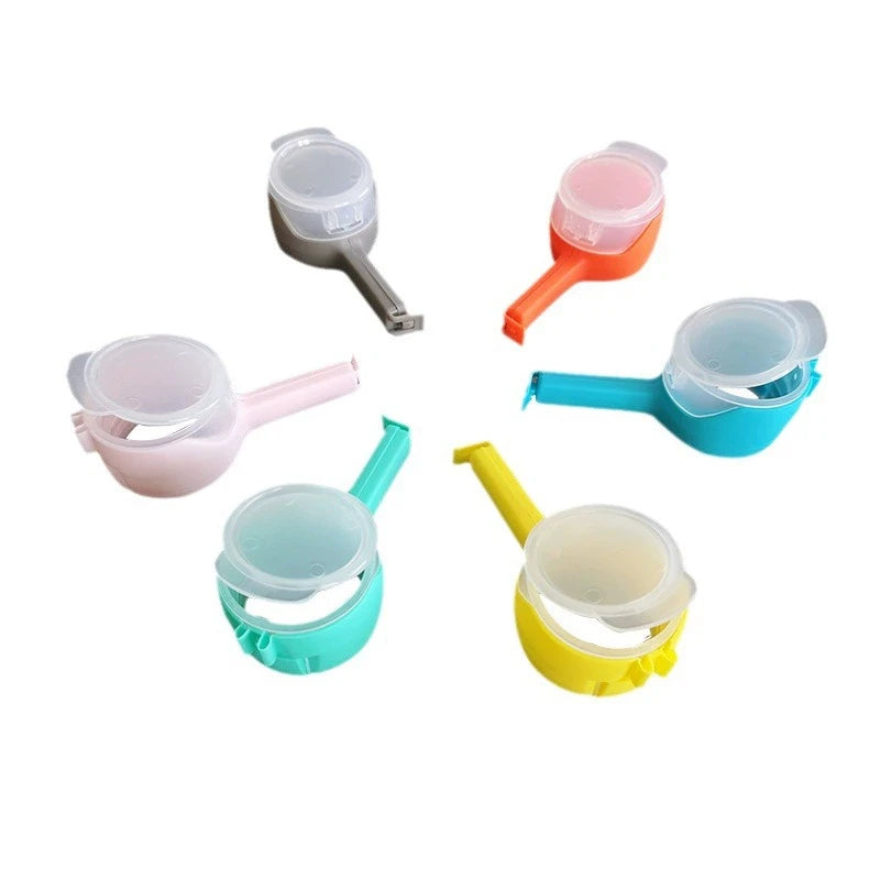 Custom Logo Kitchen Household Tool Closure Keeping Sealer Clamp Plastic Bread Snack Sealing Bag Clip Seal Pour Food Storage Clip