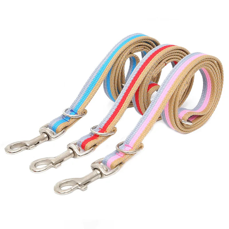 Wholesale Strong Pet Lead Nylon Bicolor Dog Strong Rope Leashes
