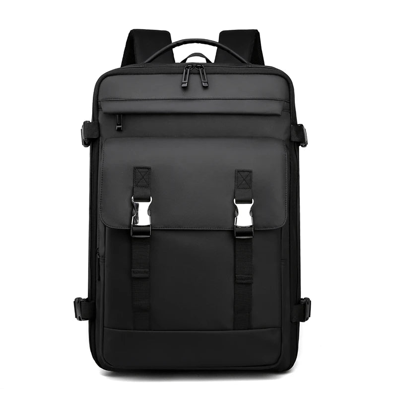 New Stylish Waterproof Nylon 17 Inches Men Black Office Unisex Leisure Laptop Bags & Covers Backpack with Trolley