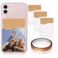 Blank Sublimation Universal Phone Back Card Holder Glued to Leather Safety Adhesive Wallet Credit Card Sticker Custom