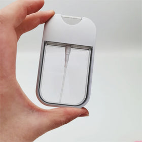 Hand Sanitizer Pocket Mini Plastic Card Spray 38ml 45ml Bottle with Keychain Holder Pocket Perfume Empty Plastic Spray