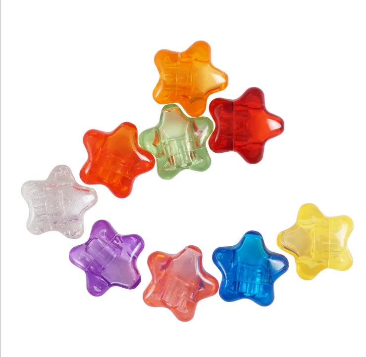 1.3g Colorful Mini Cute Small Star Shape Lip Stick Tubes Empty Plastic ABS Lipstick Tube Sample Cream Jar