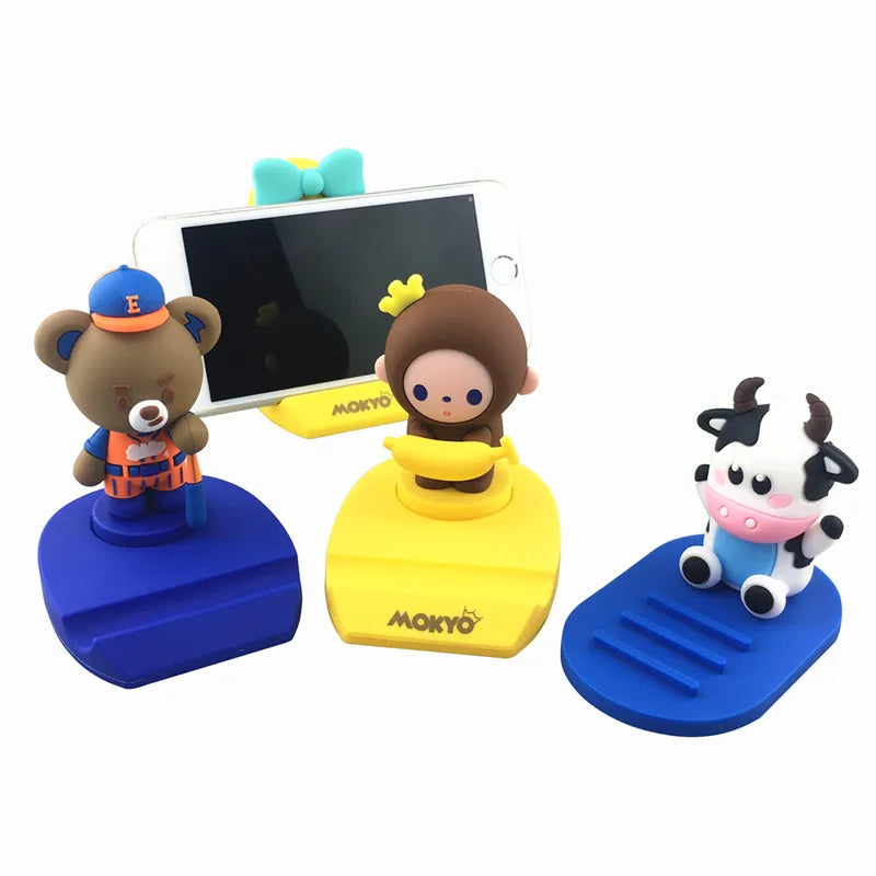Creative Cartoon Cute Animal Cell Phone Stand Lovely Mobile Phone Holder with Office Decor for Desk for Education