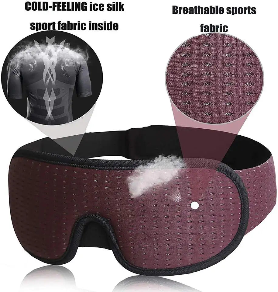Handmade Cotton Sleep Mask Blackout Comfortable Breathable Eye Mask for Sleeping Adjustable Blinder Blindfold