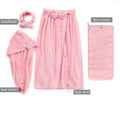 China Supplier Factory Price Coral Fleece Microfiber Spa Wrap Hair Towels and Robes Headband