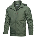 Hot Sale High Quality Slim Fit Cotton Bomber Jacket Men Custom Logo Outdoor Sport Windproof Hooded Jacket