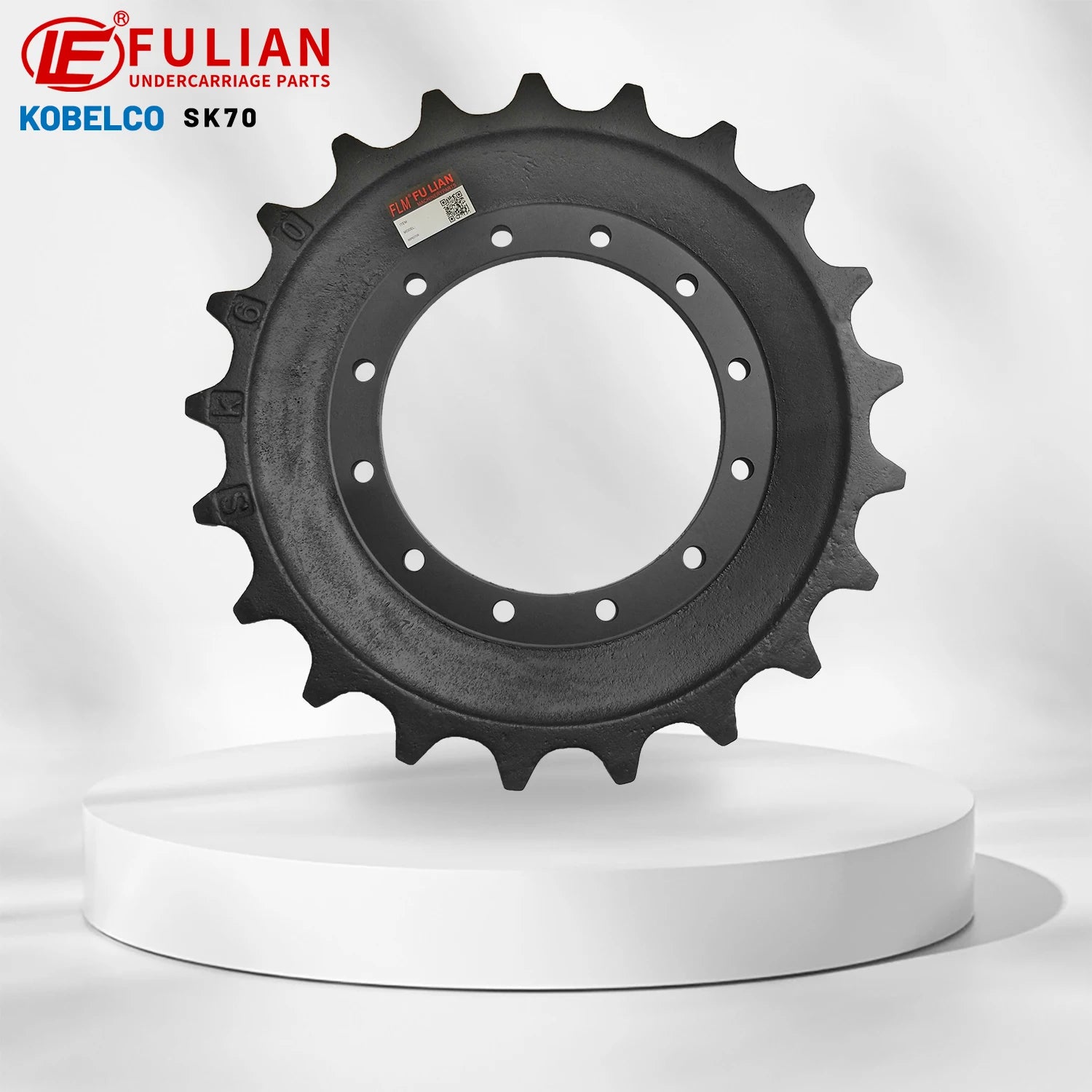 Digger Spare Parts Sprocket Excavator Undercarriage Parts Track Drive Sprocket for Kobelco SK70