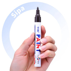 SP110 Waterproof Sunproof Marker Pens for Metallic Fabric Porcelain Paint Car Shoes-Custom Logo Glass Plastic Paper Wood Cars