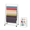 Metal Carpet Rack Gift Box Ribbon Confetti Fabric Cloth Wrapping Paper Storage Stand Tapestry Display Rack