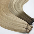 2026 Invisible Thin Genius Weft 100% Human Hair Weft Thick Ends Genius Weft Human Hair Extensions