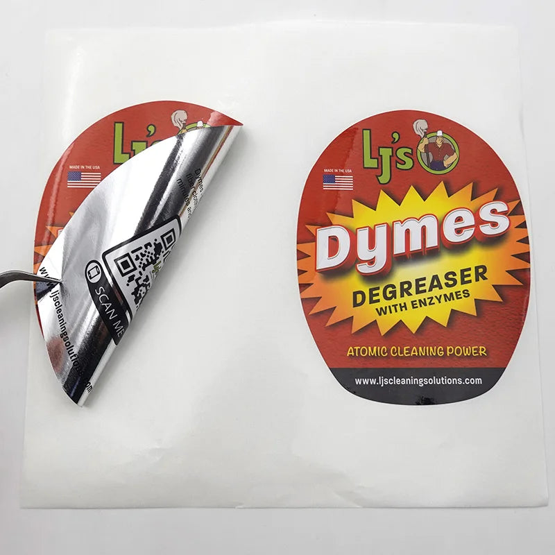 Custom Double Sided Adhesive Logo Stickers Printing Foil Label Vinyl Qr Code Reflective Sticker for Bottle