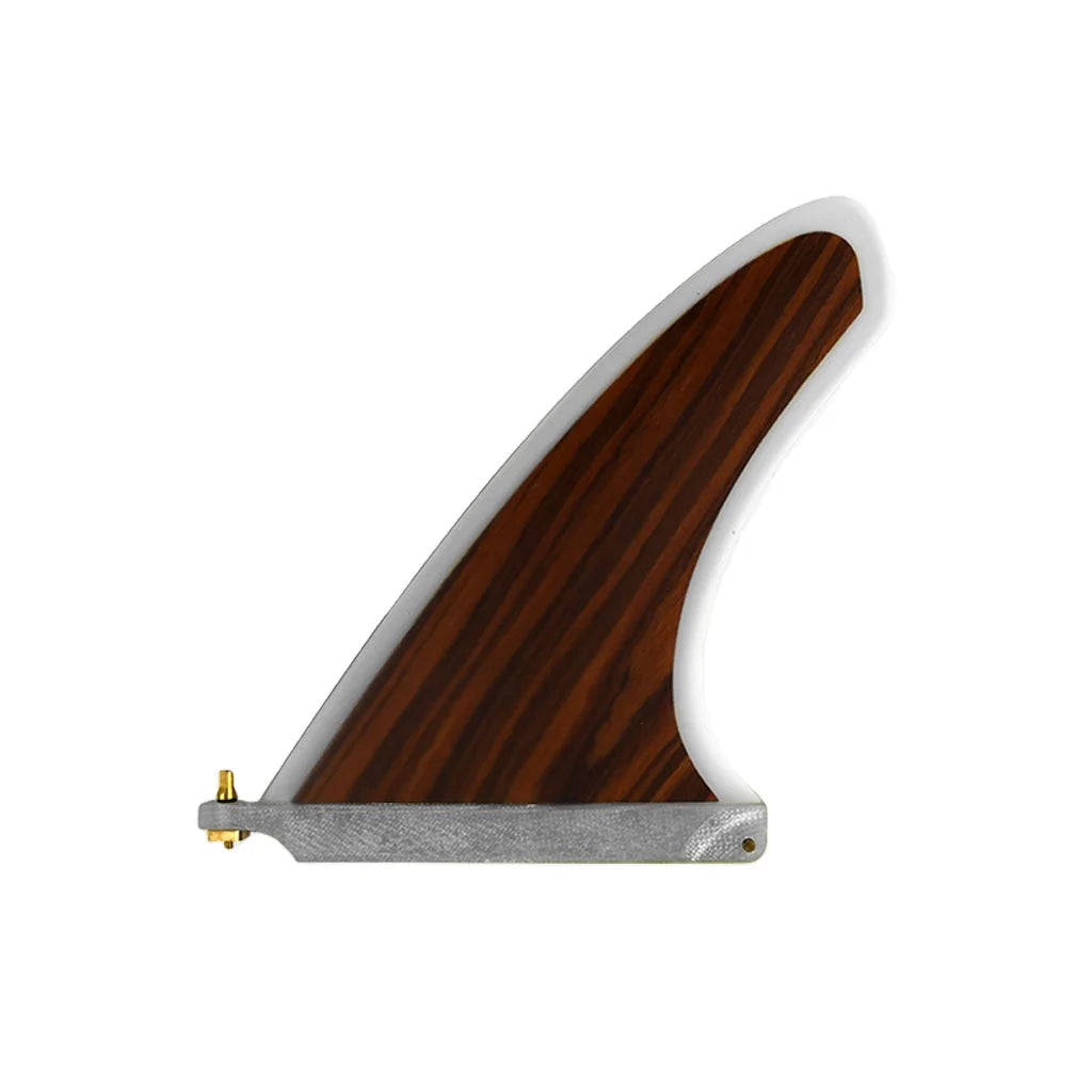 Eco Friendly Wooden Single Fin Tab Fiberglass Surfing Fins Longboard SUP Surfboard Fin
