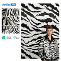 Top Selling Ready to Ship Tiger Print Digital Print Leather Fabric for Women's Jackets Printed Faux Leather