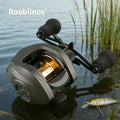 [Germany Stock] Rooblinos AK Waterdrop Baitcasting 7.2:1 Gear Ratio-Fake Compatible Nylon Aluminum Construction Anti-Reverse