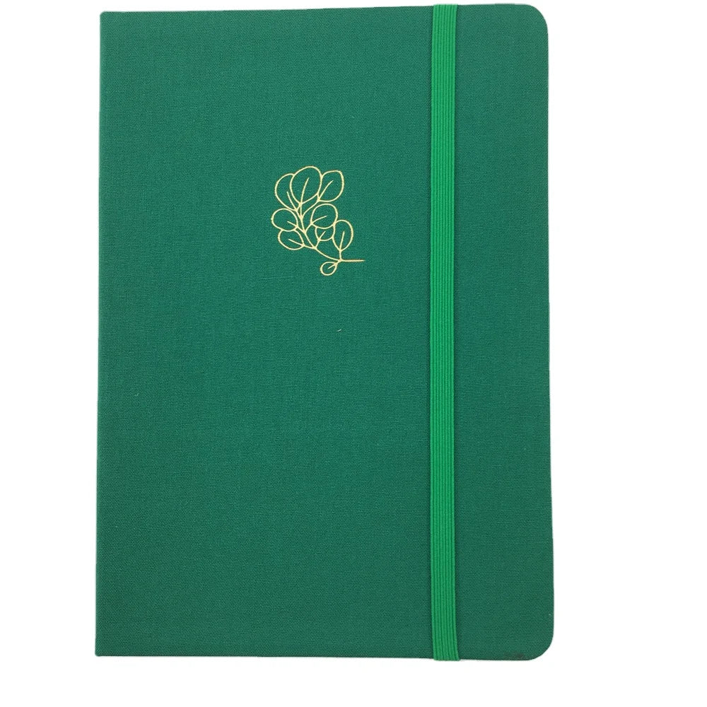 Wholesale Linen Color A5 Rigid Cover Printing 160gsm Thicker Paper Dotted Custom Notebook