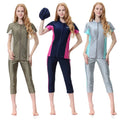 2022 New Fast-drying Muslim Women's Swimsuit Conservative Three-piece Set
