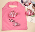Custom Logo Print Cartoon Pattern Reusable Foldable Shopping Tote Bag Biodegradable & Recyclable Polyester Storage Bags