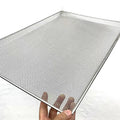 Customized Stainless Steel 304 Wire Mesh Tray 304 Stainless Steel Sheet Drying Trays Baking Sheet Tray for Oven Drying