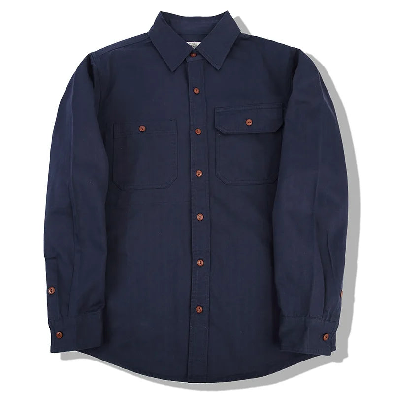 Factory Supply Long Sleeve Short Sleeve Classic Work Shirt Closed Front Cotton Drill Shirt