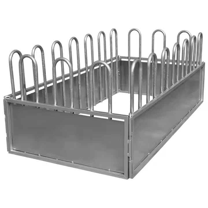 Wholesale Steel Cow Galvanized Square Hay  Cattle Feeder Easy Install Portable Livestock Fencing