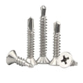 10 Pieces/Bag High Quality 304/410 Stainless Steel Phillips Countersunk Head Self-Drilling Screws Grade A2-70 NINDEJIN Brand