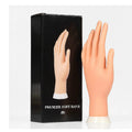 BIN Nail Hand Practice Model Positionable Soft Plastic Hand for Nail Art Training