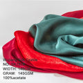 Hot Selling Silk Satin Luxury Crepe 100%Acetate Fabric for Dresses Suit Wedding Sustainable Recycling for Clothing
