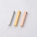 28x4x4mm High Polished Round Corner DIY LOGO Laserable Cuboid Blank Stainless Steel Bar Pendant Charm for Necklace Bracelet