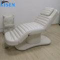 Kisen Modern 3 Motors Comfortable Massage Lift Table Professional Electric Eyelash Facial SPA Cosmetic White Beauty Salon Bed