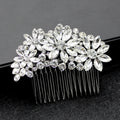 Fashion Luxury Bridal Wedding Hair Accessories Alloy Gold Silver Plated Shiny Crystal Diamond Rhinestone Hair Comb