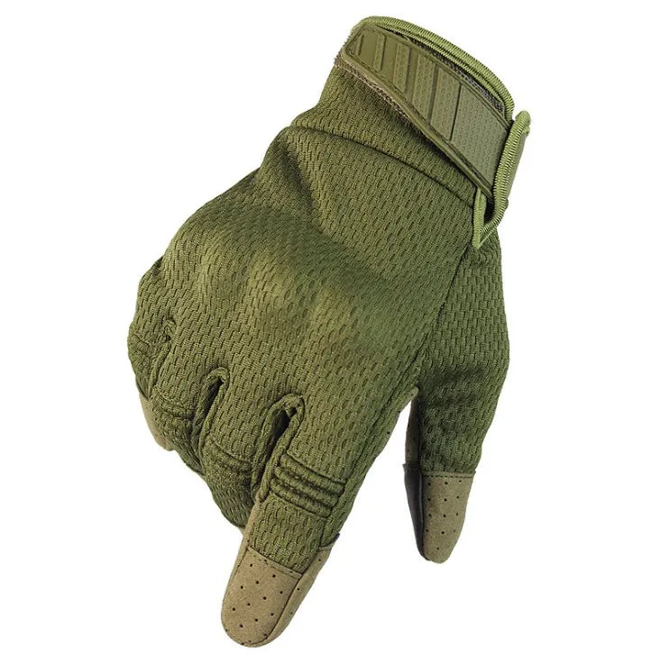 Breathable Touch Screen Motorcycle Knuckle Protect Full Finger Gloves Safety Gym Tactical Gloves
