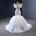 Jancember 231009 Modern Princess Puff Sleeves Bridal Gowns Mermaid Wedding Dress