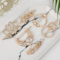 2021 Fashion Woman Hair Accessories Triangle Hair Clip Pin Metal Geometric Alloy Moon Circle Hairgrip Barrette Girls Headwear