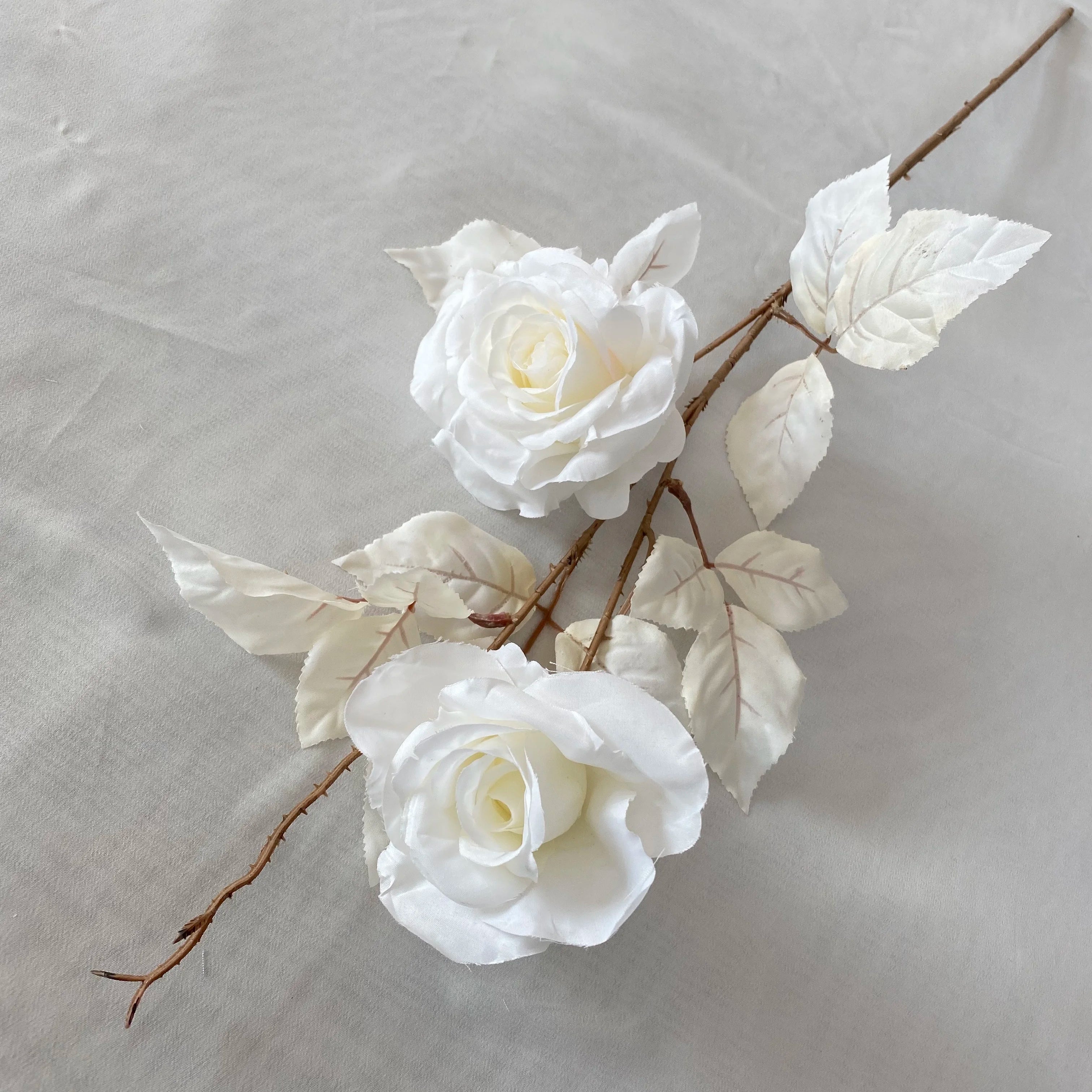 Multicolor-white Modern Style Artificial Flower Wedding Decoration Two Branches Alice