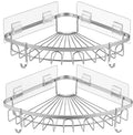 Hot Selling Modern Matte Black Chrome Eco-Friendly Bathroom Accessory Set No Drill Required Stainless Steel Surface Corner