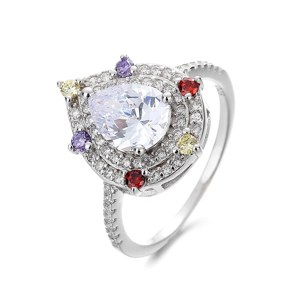 Manufacturer Direct Sale 925 Sterling Silver Ring Cz Wedding Rings Women Rings
