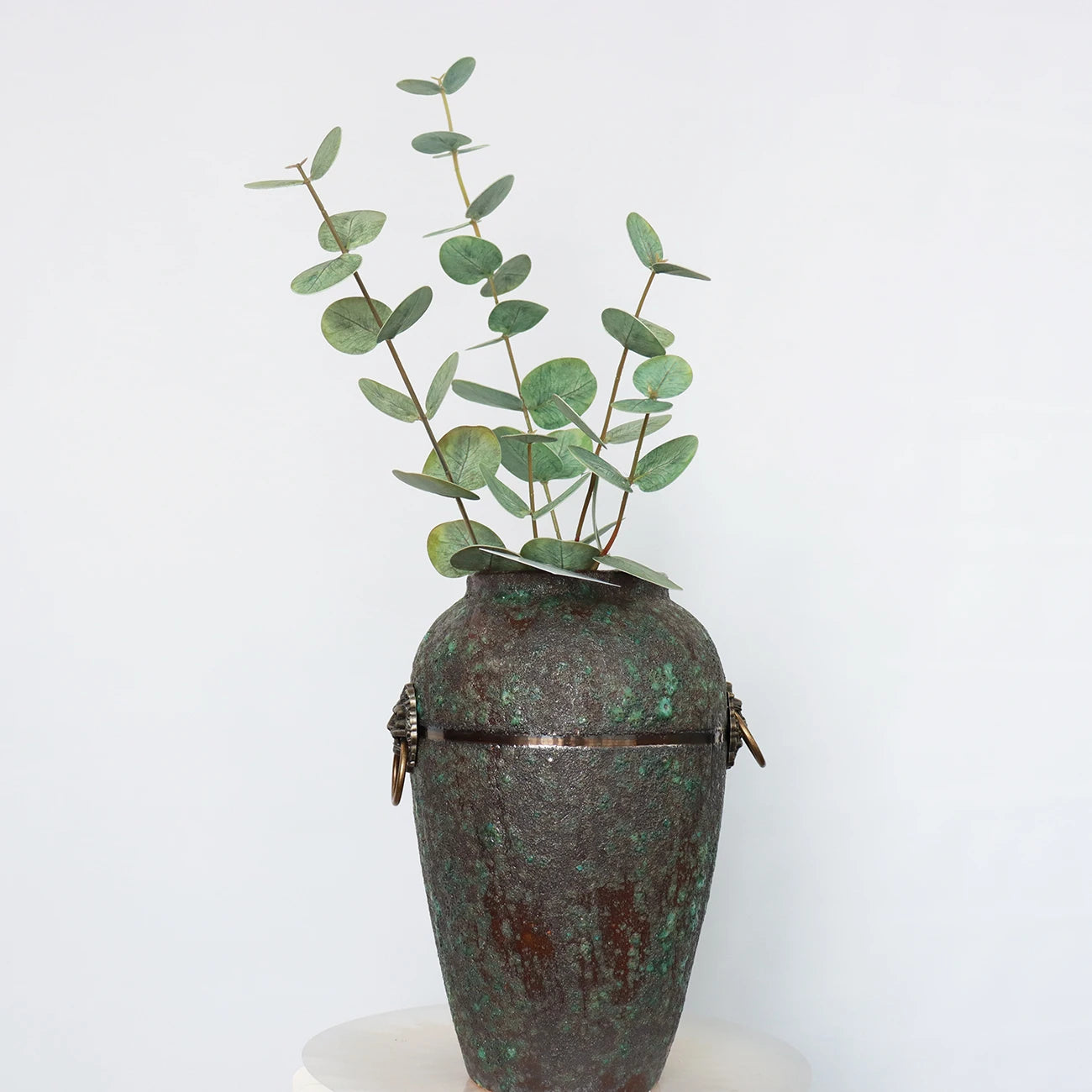 TG057 Artificial Eucalyptus Leaf Wholesale Green Plant Single Eucalyptus Leaf Decorative Flowers Decorate Green Plants