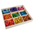 Modern Wooden Rainbow Building Blocks Puzzle Set Cone Water Drop Honeycomb Mushroom Jigsaw Toy