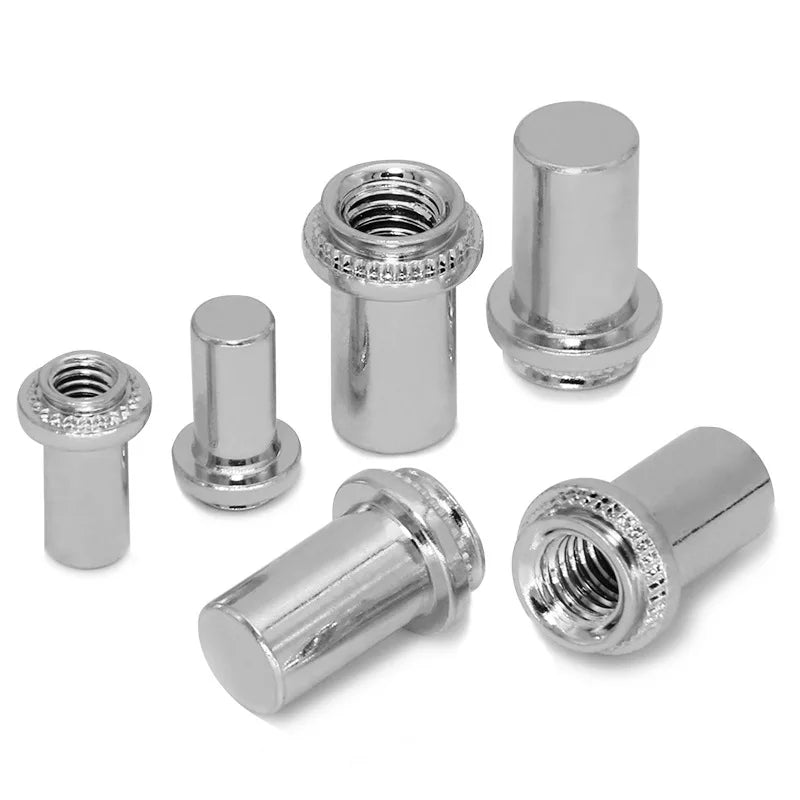 HZ Series Carved Metal Column 304 Stainless Steel Tooth Riveting Blind Hole Nut Waterproof Galvanized Seal Closed Christmas