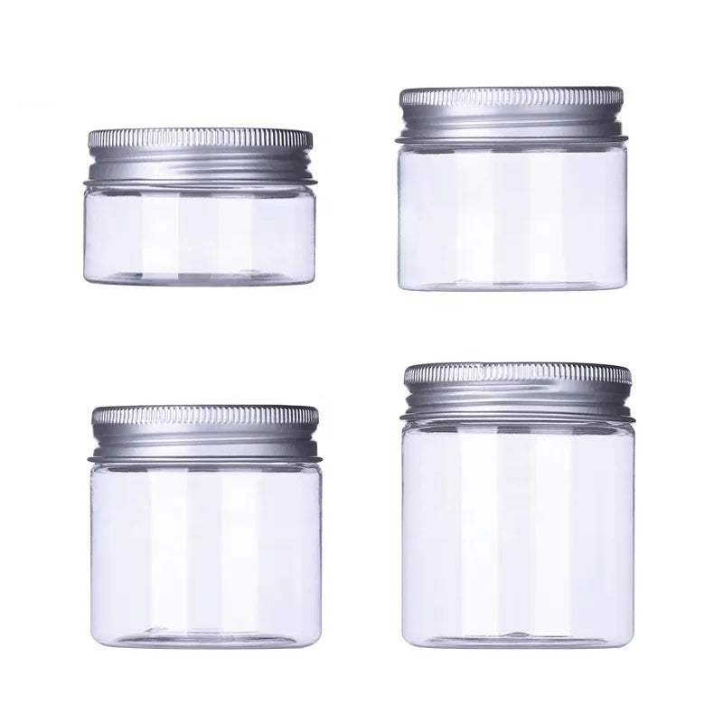 PET Cream Jar 30g 50g 60g 80g with Lid Cosmetic Skin Care Plastic Jar Food Grade